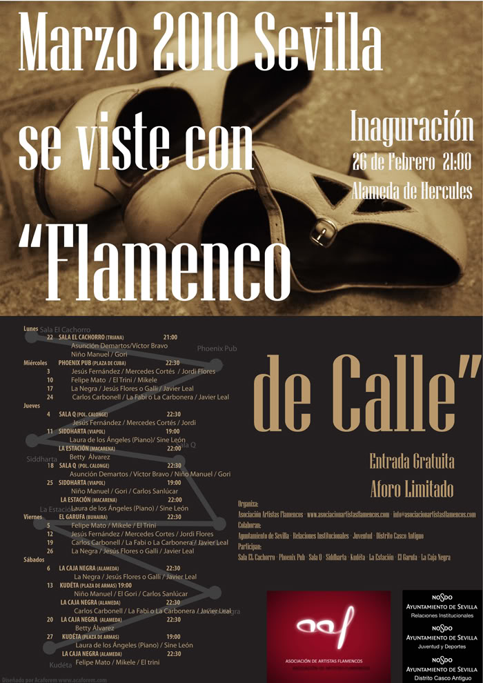 Cartel de 'Flamenco de Calle'