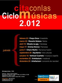 Hasta el 7 de junio y del 20 de septiembre al 20 de diciembre de 2012 Cita con las Músicas 2012