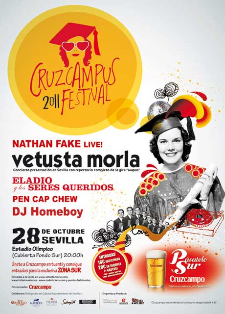 El 28 de octubre de 2011 primer Festival Cruzcampus en Sevilla