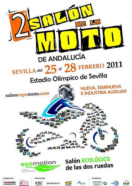 Expomoto 2011 en Sevilla, el segundo Salón de la Moto de Andalucía será del 25 al 28 de febrero de 2011