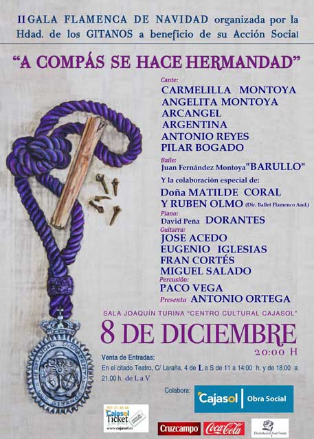 El 8 de diciembre de 2011 en la Sala Joaquín Turina (Cajasol) con Arcangel, Dorantes y Argentina entre otros