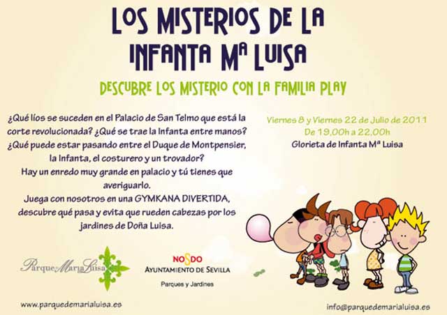 Los secretos de la infanta María Luisa con la Familia Play el 8 y el 22 de julio de 2011