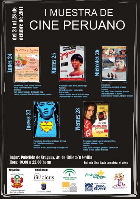 Del 24 al 28 de octubre de 2011 en Sevilla la primera Muestra de Cine Peruano