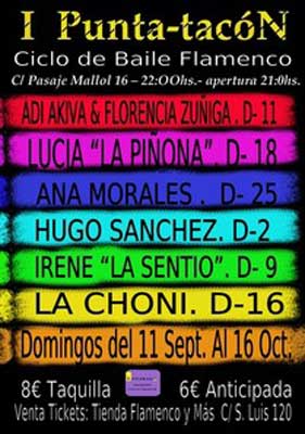 Baile flamenco todos los domingos hasta el 16 de octubre de 2011 en el Pasaje Mallol