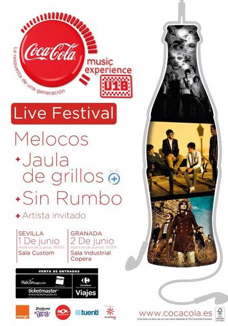 El 1 de junio de 2012 el festival U18 de Coca cola en la Sala Custom de Sevilla
