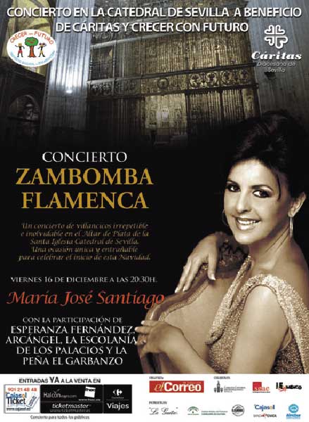 Concierto de villancicos flamencos a beneficio de Cáritas el 16 de diciembre de 2011
