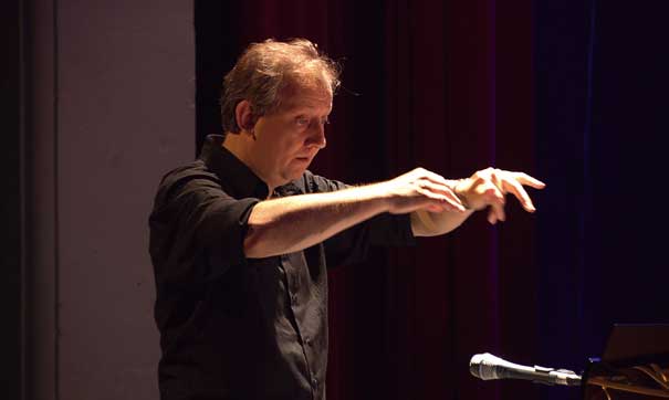 Wim Mertens en Sevilla, actuación el 14 de noviembre de 2011 en el Teatro Lope de Vega